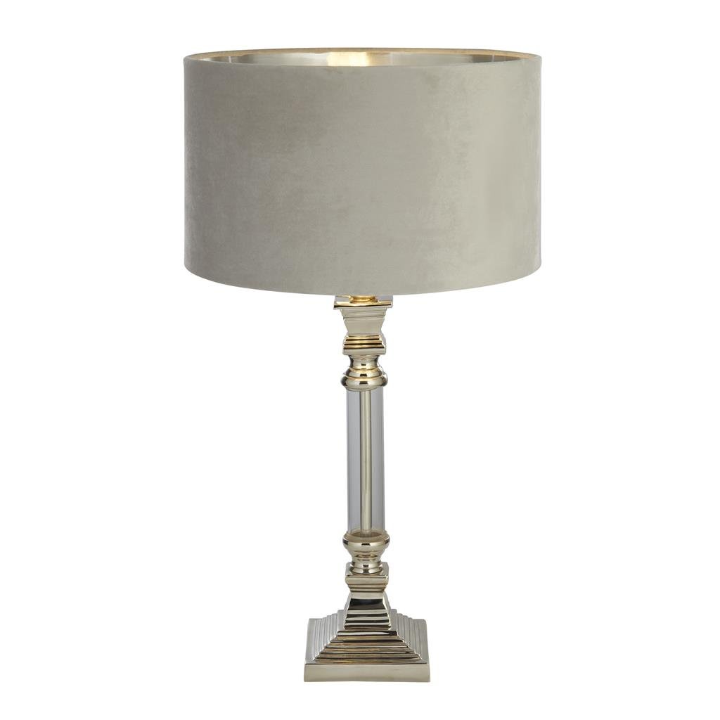 Veioza/Lampa de masa design lux elegant Belle crom/gri, Cele mai noi produse 2024 a