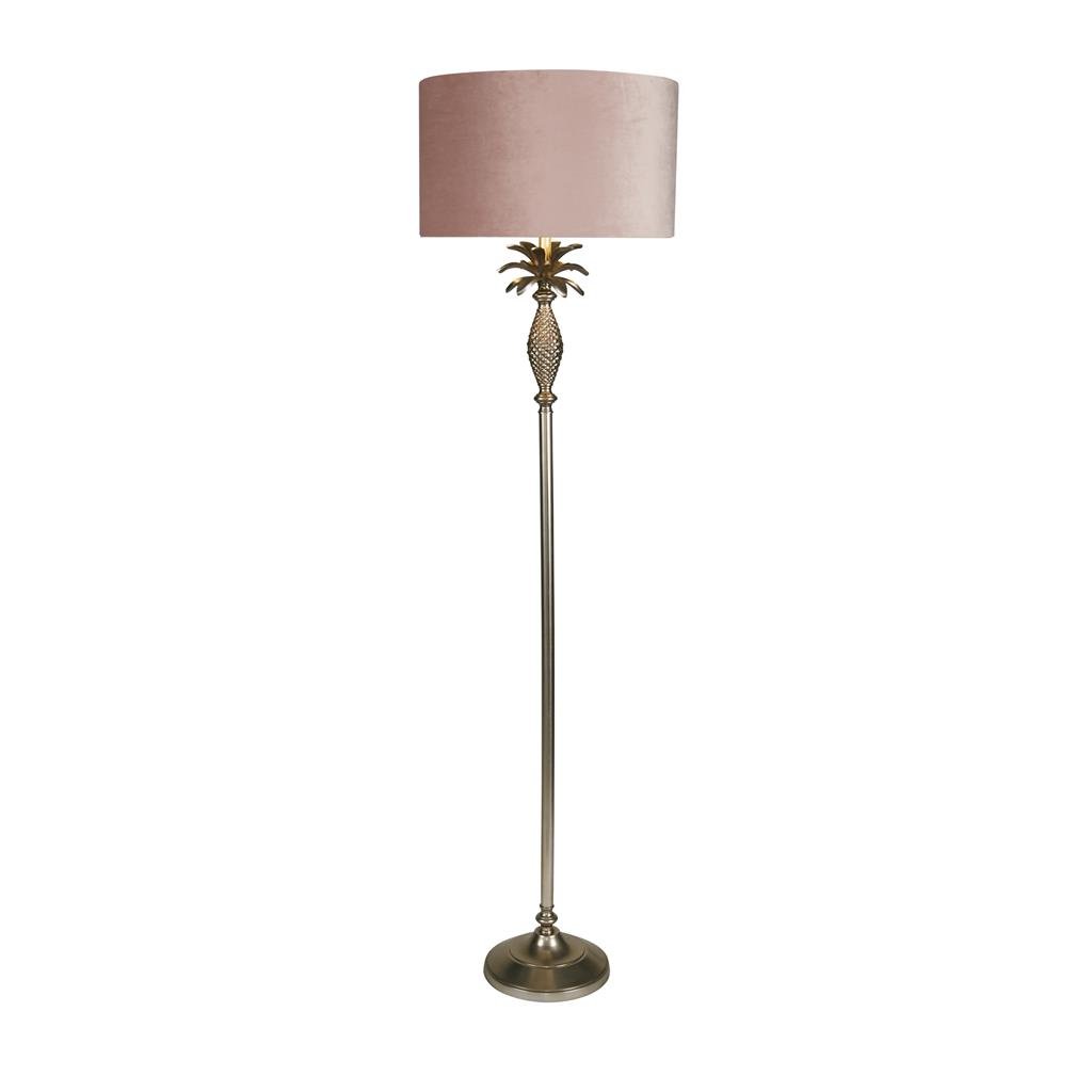 Lampadar/Lampa de podea design lux elegant Belle argintiu/roz, Lampi de podea cu picior inalt⭐ lampadare moderne retro sau vintage pentru living.✅DeSiGn decorativ de lux unic!❤️Promotii lampi❗ ➽www.evalight.ro. Alege corpuri de iluminat de podea pt interior cu reader LED, clasice cu decor elegant, stil industrial din metal cu picior inalt curbat, trepied din lemn, abajur din material textil, sticla, tesatura, ieftine de calitate deosebita la cel mai bun pret. a