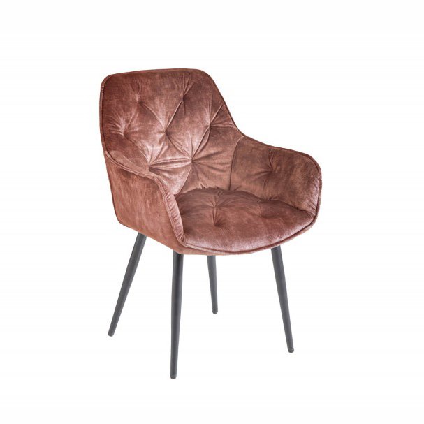 Set 2 scaune moderne Milano catifea maro, Cele mai noi produse 2024 a