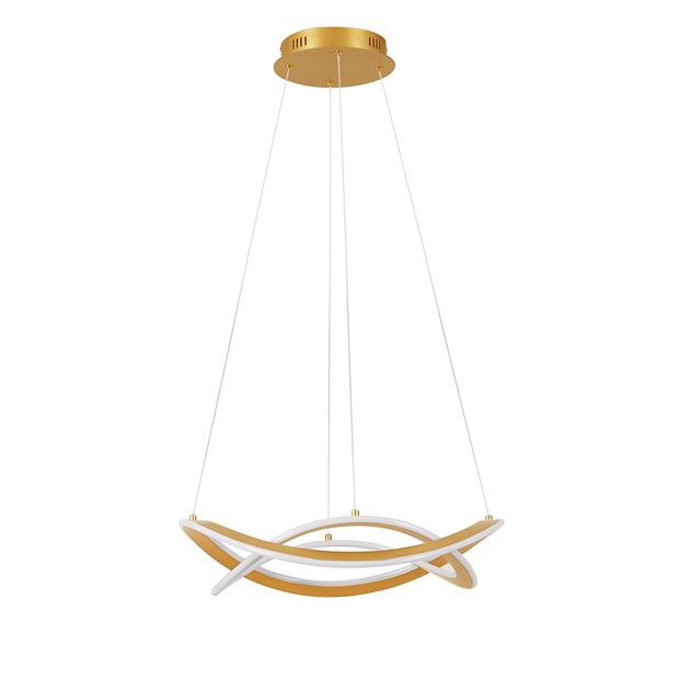 Lustra LED suspendata Celestia auriu, Pendule / Lustre suspendate moderne, LED⭐ modele elegante pentru bucatarie, living dormitor.✅DeSiGn decorativ unic!❤️Promotii lampi❗ ➽www.evalight.ro. Alege corpuri de iluminat suspendate pt interior stil modern, suspensii de tip pendule cu cristale, abajur material textil, lemn, metal, sticla, bec tip lumanare Edison sau LED, ieftine si de lux, calitate deosebita la cel mai bun pret. a