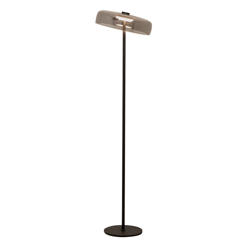 Lampadar, Lampa de podea design modern LED DECO negru/ fumuriu, Lampi de podea cu LED⭐ lampadare moderne pentru ilumiant living.✅Design decorativ unic!❤️Promotii lampi LED❗ ➽ www.evalight.ro. Alege corpuri de iluminat LED de podea pt interior, retro sau vintage, stil industrial, calitate deosebita de lux la cel mai bun pret. a