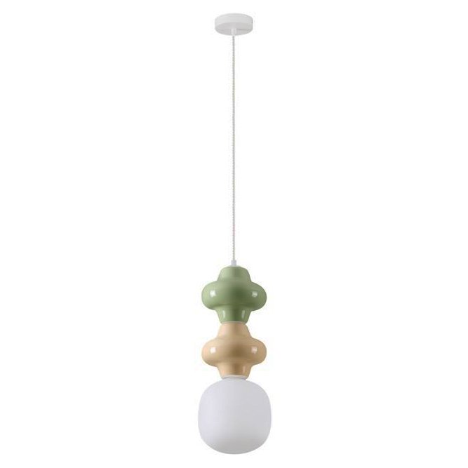 Pendul ceramic design modern CHIC verde/ galben, Pendule / Lustre suspendate moderne, LED⭐ modele elegante pentru bucatarie, living dormitor.✅DeSiGn decorativ unic!❤️Promotii lampi❗ ➽www.evalight.ro. Alege corpuri de iluminat suspendate pt interior stil modern, suspensii de tip pendule cu cristale, abajur material textil, lemn, metal, sticla, bec tip lumanare Edison sau LED, ieftine si de lux, calitate deosebita la cel mai bun pret. a