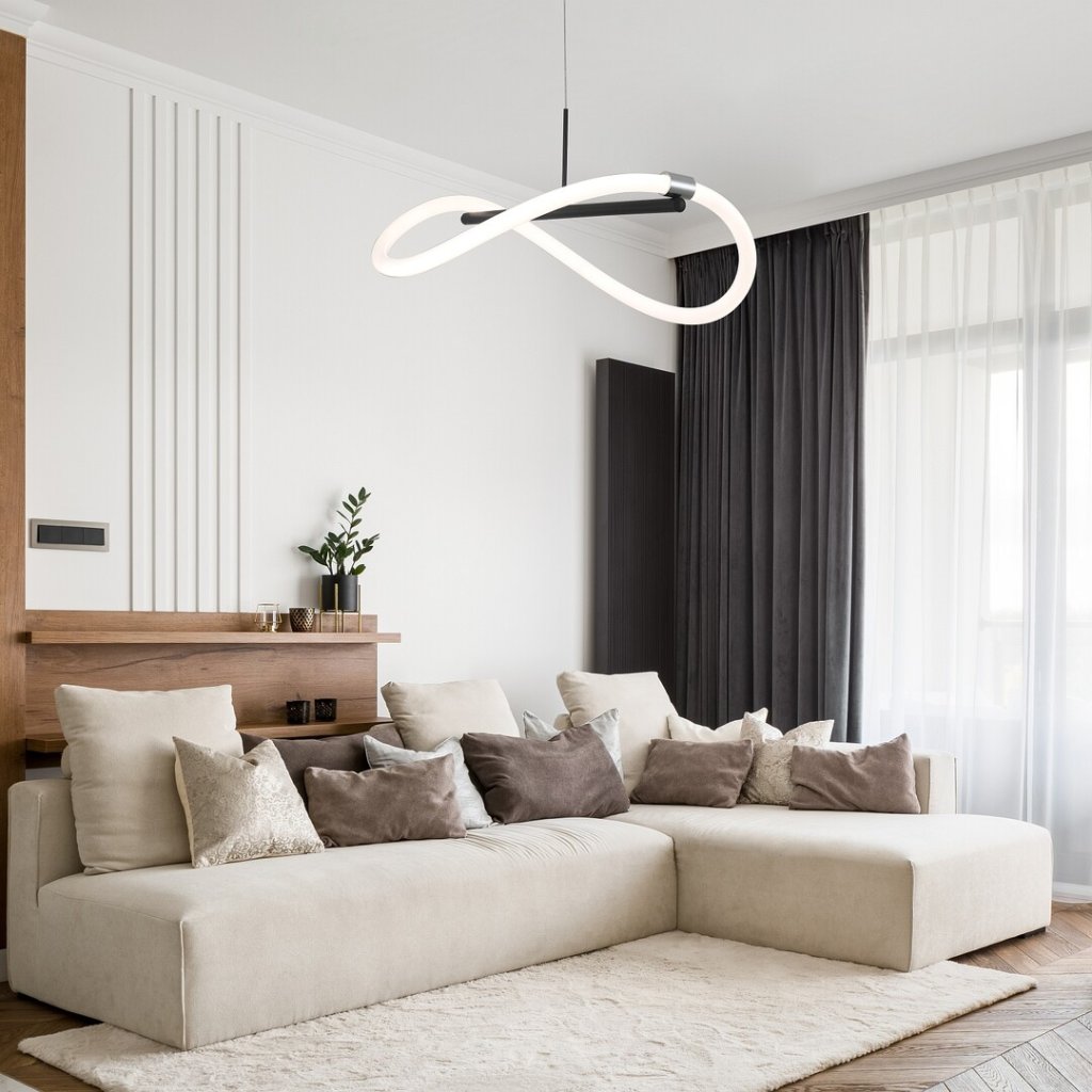 Lustra LED suspendata design modern Serena, Pendule / Lustre suspendate moderne, LED⭐ modele elegante pentru bucatarie, living dormitor.✅DeSiGn decorativ unic!❤️Promotii lampi❗ ➽www.evalight.ro. Alege corpuri de iluminat suspendate pt interior stil modern, suspensii de tip pendule cu cristale, abajur material textil, lemn, metal, sticla, bec tip lumanare Edison sau LED, ieftine si de lux, calitate deosebita la cel mai bun pret. a