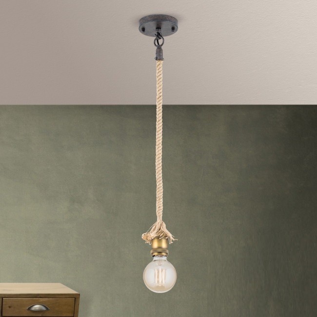 Pendul stil vintage sfoara / metal antique Bassena, Corpuri de iluminat interior, moderne⭐ modele lustre interior pentru living, dormitor, bucatarie, baie.✅DeSiGn decorativ de lux!❤️Promotii lampi❗ ➽www.evalight.ro. Alege Corpuri de iluminat interior elegante in stil modern, suspendate sau aplicate de tavan si perete, ieftine de calitate deosebita la cel mai bun pret.
 a