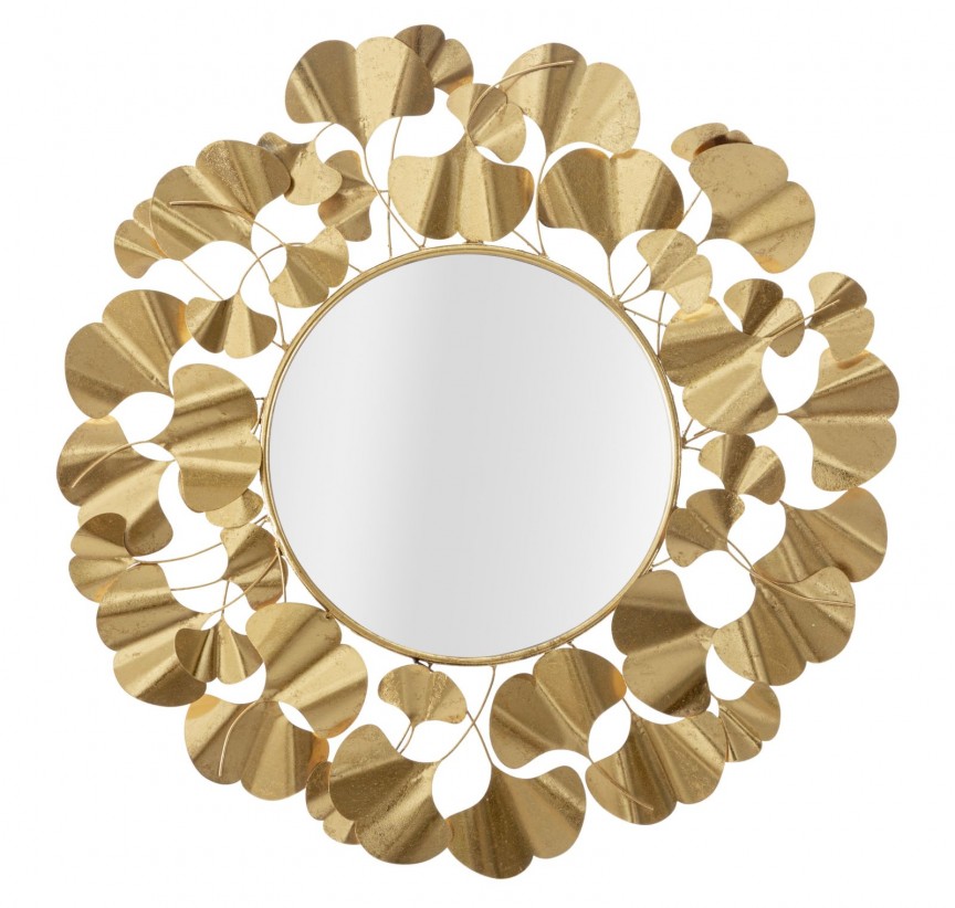 Oglinda decorativa rotunda Frunze aurii 81cm, Promotii si Reduceri⭐ Oferte ✅Corpuri de iluminat ✅Lustre ✅Mobila ✅Decoratiuni interiorare pentru casa.⭕Pret redus online➜Lichidari de stoc❗ Magazin ➽ www.evalight.ro. a