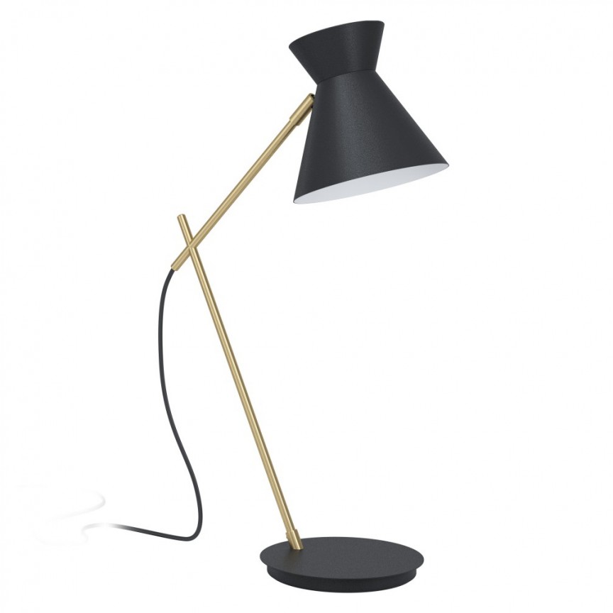 Veioza / Lampa de masa design modern AMEZAGA alama /negru, Candelabre si Lustre moderne elegante⭐ modele clasice de lux pentru living, bucatarie si dormitor.✅ DeSiGn actual Top 2020!❤️Promotii lampi❗ ➽ www.evalight.ro. Oferte corpuri de iluminat suspendate pt camere de interior (înalte), suspensii (lungi) de tip lustre si candelabre, pendule decorative stil modern, clasic, rustic, baroc, scandinav, retro sau vintage, aplicate pe perete sau de tavan, cu cristale, abajur din material textil, lemn, metal, sticla, bec Edison sau LED, ieftine de calitate deosebita la cel mai bun pret. a