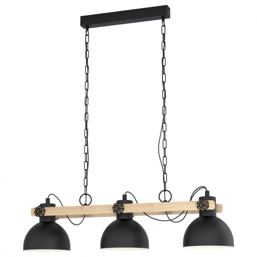 Lustra vintage suspendata stil industrial LUBENHAM 3L, Corpuri de iluminat Vintage, Industria Style⭐ lustre retro elegante pentru bucatarie, dormitor living.✅Lampi Design decorativ modern!❤️Promotii❗ ➽ www.evalight.ro. Oferte la corpuri de iluminat suspendate de tip suspensii pentru camere interior, decorate in stil antichizat retro sau vintage, abajur material textil, lemn, metal, sticla, bec tip lumanare Edison sau LED, ieftine si de lux, calitate deosebita la cel mai bun pret. a