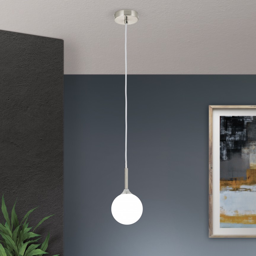 Pendul design modern SNOWWHITE crom satin, Candelabre si Lustre moderne elegante⭐ modele clasice de lux pentru living, bucatarie si dormitor.✅ DeSiGn actual Top 2020!❤️Promotii lampi❗ ➽ www.evalight.ro. Oferte corpuri de iluminat suspendate pt camere de interior (înalte), suspensii (lungi) de tip lustre si candelabre, pendule decorative stil modern, clasic, rustic, baroc, scandinav, retro sau vintage, aplicate pe perete sau de tavan, cu cristale, abajur din material textil, lemn, metal, sticla, bec Edison sau LED, ieftine de calitate deosebita la cel mai bun pret. a