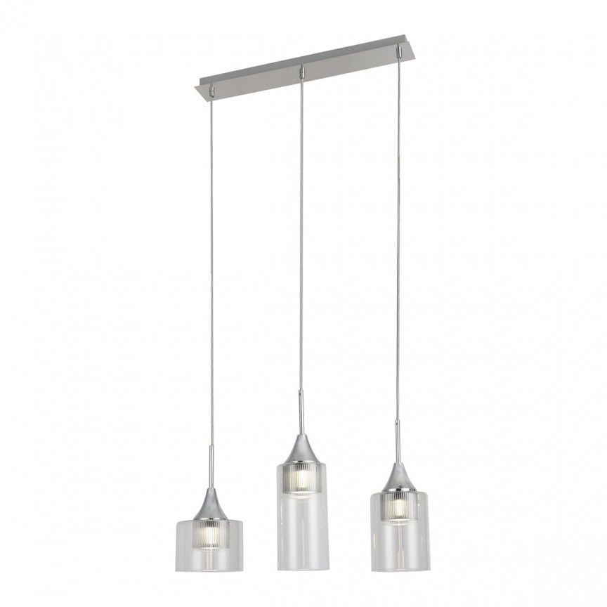 Lustra LED stil modern Candice 3L crom/transparent, Candelabre si Lustre moderne elegante⭐ modele clasice de lux pentru living, bucatarie si dormitor.✅ DeSiGn actual Top 2020!❤️Promotii lampi❗ ➽ www.evalight.ro. Oferte corpuri de iluminat suspendate pt camere de interior (înalte), suspensii (lungi) de tip lustre si candelabre, pendule decorative stil modern, clasic, rustic, baroc, scandinav, retro sau vintage, aplicate pe perete sau de tavan, cu cristale, abajur din material textil, lemn, metal, sticla, bec Edison sau LED, ieftine de calitate deosebita la cel mai bun pret. a