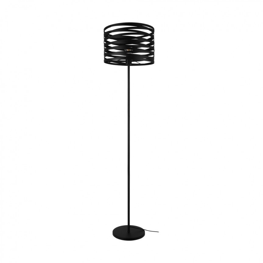 Lampadar, lampa de podea design modern CREMELLA negru 99507 EL, Lampadare de podea pentru living, LED⭐ modele lampi cu picior inalt vintage, moderne si clasice.✅DeSiGn elegant de lux!❤️Promotii lampi❗ ➽www.evalight.ro. Alege corpuri de iluminat de podea pt interior cu reader LED, decorative stil industrial din metal cu picior inalt curbat, trepied din lemn, abajur din material textil, sticla, tesatura, ieftine de calitate deosebita la cel mai bun pret. a