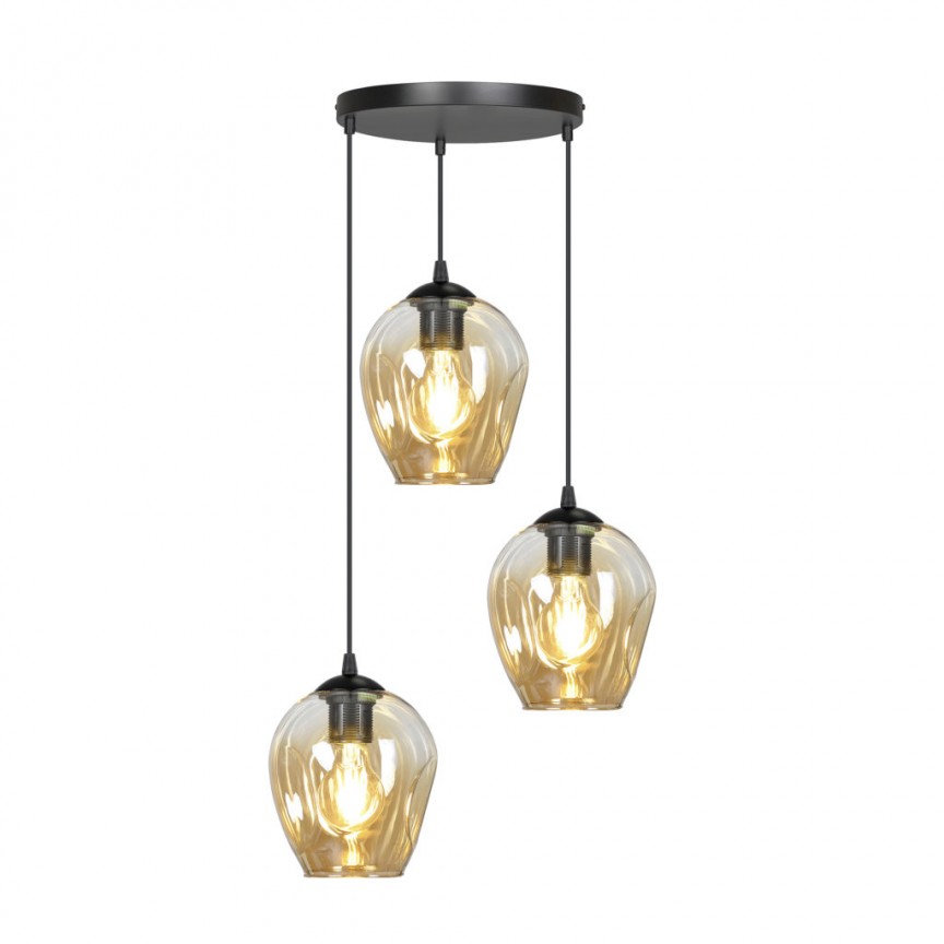 Lustra cu 3 pendule design modern ISTAR 3 BL PREMIUM bej-miere, Corpuri de iluminat interior, moderne⭐ modele lustre interior pentru living, dormitor, bucatarie, baie.✅DeSiGn decorativ de lux!❤️Promotii lampi❗ ➽www.evalight.ro. Alege Corpuri de iluminat interior elegante in stil modern, suspendate sau aplicate de tavan si perete, ieftine de calitate deosebita la cel mai bun pret.
 a