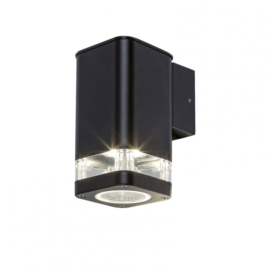 Aplica de exterior stil modern ambiental IP44 Sintra negru I, Corpuri de iluminat exterior⭐ modele rustice, clasice, moderne pentru gradina, terasa, curte si alei.✅Design decorativ unic!❤️Promotii lampi❗ ➽www.evalight.ro. a