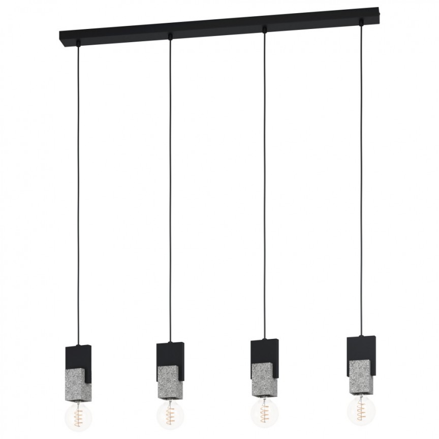 Lustra design modern LOBATIA 99532 EL, Pendule / Lustre suspendate moderne, LED⭐ modele elegante pentru bucatarie, living dormitor.✅DeSiGn decorativ unic!❤️Promotii lampi❗ ➽www.evalight.ro. Alege corpuri de iluminat suspendate pt interior stil modern, suspensii de tip pendule cu cristale, abajur material textil, lemn, metal, sticla, bec tip lumanare Edison sau LED, ieftine si de lux, calitate deosebita la cel mai bun pret. a