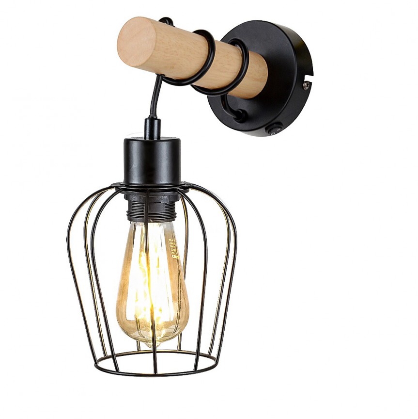 Aplica de perete stil minimalist industrial Fabian, Aplice de perete minimaliste, LED⭐ modele moderne potrivite pentru dormitor, living, baie, hol, bucatarie.✅DeSiGn decorativ unic!❤️Promotii lampi❗ ➽www.evalight.ro. Alege corpuri de iluminat interior tip lustra in stil minimalist, (plafoniera) spoturi aplicate pe perete sau tavan (plafon) pt camere casa, cu lumina ambientala, din (sticla,lemn,inox, crom), cu intrerupator, ieftine si simple, calitate deosebita la cel mai bun pret. a