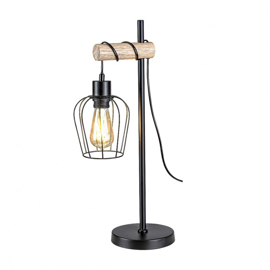 Veioza / Lampa de masa stil minimalist industrial Fabian, Candelabre si Lustre moderne elegante⭐ modele clasice de lux pentru living, bucatarie si dormitor.✅ DeSiGn actual Top 2020!❤️Promotii lampi❗ ➽ www.evalight.ro. Oferte corpuri de iluminat suspendate pt camere de interior (înalte), suspensii (lungi) de tip lustre si candelabre, pendule decorative stil modern, clasic, rustic, baroc, scandinav, retro sau vintage, aplicate pe perete sau de tavan, cu cristale, abajur din material textil, lemn, metal, sticla, bec Edison sau LED, ieftine de calitate deosebita la cel mai bun pret. a