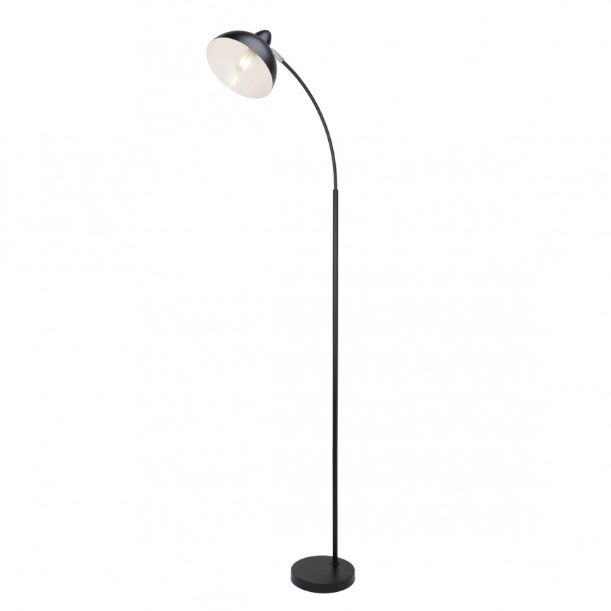 Lampadar / Lampa de podea stil minimalist modern Daron negru, Lampadare de podea pentru living, LED⭐ modele lampi cu picior inalt vintage, moderne si clasice.✅DeSiGn elegant de lux!❤️Promotii lampi❗ ➽www.evalight.ro. Alege corpuri de iluminat de podea pt interior cu reader LED, decorative stil industrial din metal cu picior inalt curbat, trepied din lemn, abajur din material textil, sticla, tesatura, ieftine de calitate deosebita la cel mai bun pret. a