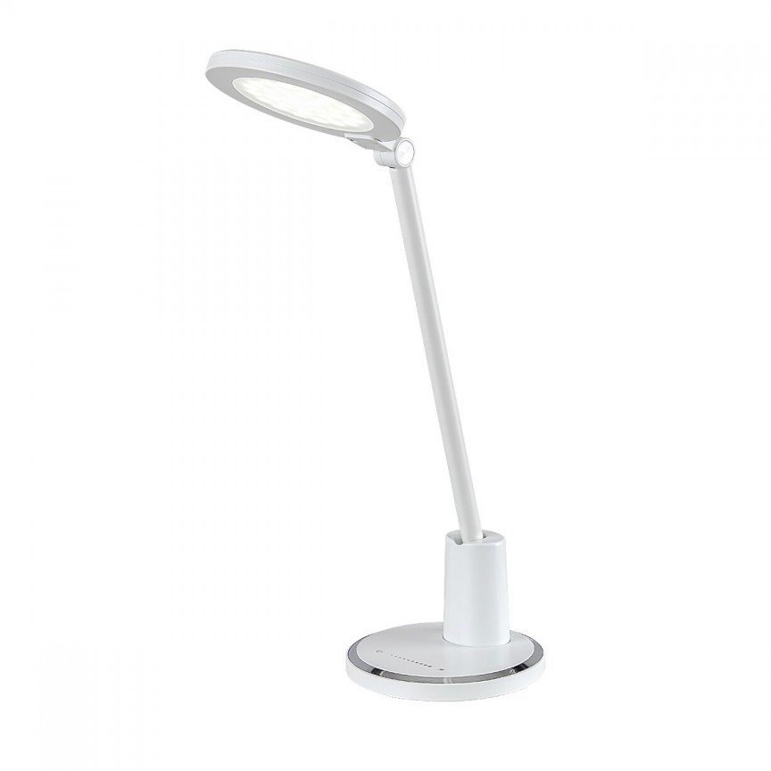 Veioza / Lampa LED de birou reglabila Tekla alba, Veioze / Lampi cu LED, de masa & de birou⭐ modele elegante inalte pentru noptiere dormitor si living.✅DeSiGn decorativ de lux unic!❤️Promotii lampi LED❗ ➽www.evalight.ro. Alege corpuri de iluminat LED interior tip lampi cu picior inalt pt citit cu reader LED, de podea, aspect vintage deosebit cu cristal, abajur din material textil, sticla, lemn, metalic, ceramica cu flori, ieftine de calitate la cel mai bun pret. a