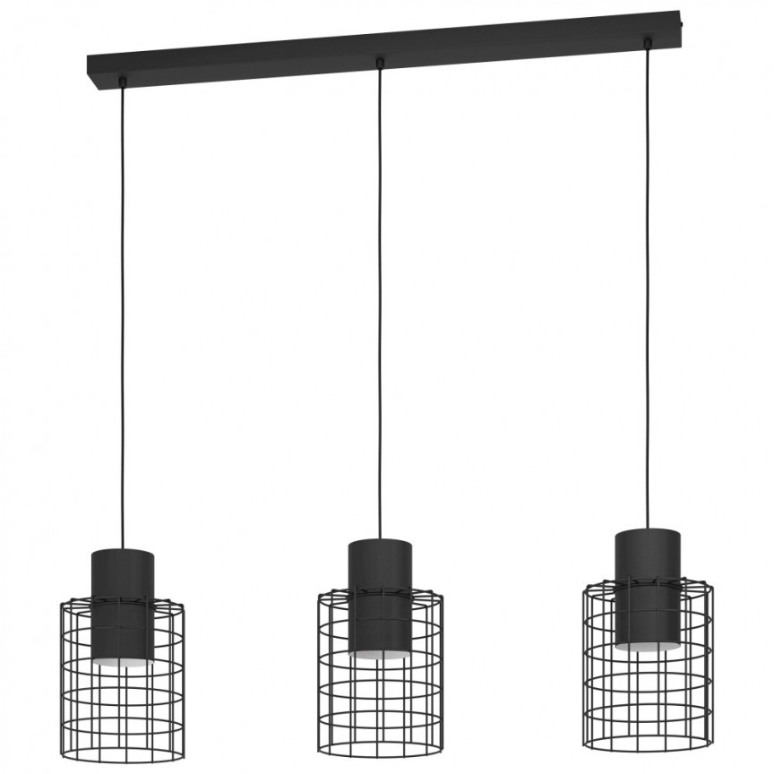 Lustra cu 3 pendule design modern MILLIGAN 43626 EL, Promotii lustre, reduceri⭐ corpuri de iluminat, mobila si decoratiuni de interior si exterior.⭕Oferte Pret redus online ➽ www.evalight.ro❗ a