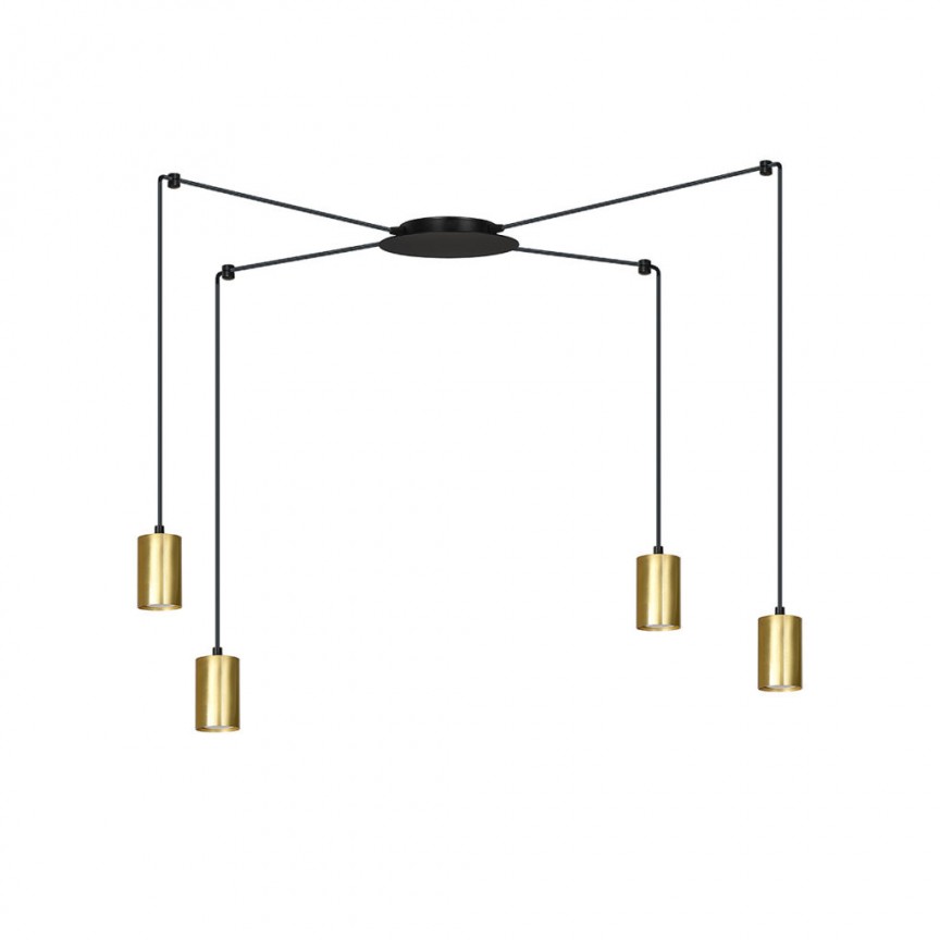 Lustra suspendata cu 4 spoturi stil minimalist TRAKER auriu/negru, Candelabre si Lustre moderne elegante⭐ modele clasice de lux pentru living, bucatarie si dormitor.✅ DeSiGn actual Top 2020!❤️Promotii lampi❗ ➽ www.evalight.ro. Oferte corpuri de iluminat suspendate pt camere de interior (înalte), suspensii (lungi) de tip lustre si candelabre, pendule decorative stil modern, clasic, rustic, baroc, scandinav, retro sau vintage, aplicate pe perete sau de tavan, cu cristale, abajur din material textil, lemn, metal, sticla, bec Edison sau LED, ieftine de calitate deosebita la cel mai bun pret. a