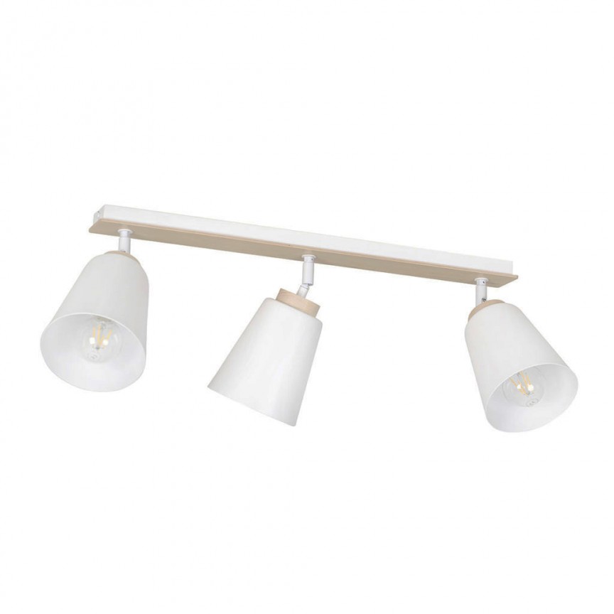 Plafoniera moderna stil scandinav ATLAS 3 alba, Plafoniere cu 3 spoturi, LED⭐ modele moderne corpuri de iluminat tip spoturi aplicate pe tavan sau perete.✅Design decorativ unic!❤️Promotii lampi❗ ➽ www.evalight.ro. Alege oferte lustre de iluminat interior tip plafoniere si aplice cu 3 spoturi pe bara cu lumina LED si directie reglabila pentru living, dormitor, bucatarie, baie, hol, camera copii, calitate de lux la cel mai bun pret. a