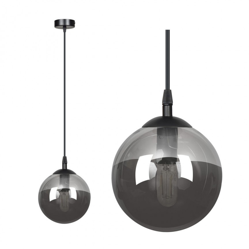 Pendul modern stil minimalist COSMO 1 negru/grafit, Pendule / Lustre suspendate moderne, LED⭐ modele elegante pentru bucatarie, living dormitor.✅DeSiGn decorativ unic!❤️Promotii lampi❗ ➽www.evalight.ro. Alege corpuri de iluminat suspendate pt interior stil modern, suspensii de tip pendule cu cristale, abajur material textil, lemn, metal, sticla, bec tip lumanare Edison sau LED, ieftine si de lux, calitate deosebita la cel mai bun pret. a