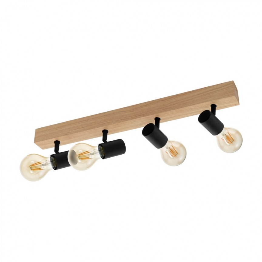 Plafoniera cu 4 spoturi design minimalist TOWNSHEND 3 98114 EL, Candelabre si Lustre moderne elegante⭐ modele clasice de lux pentru living, bucatarie si dormitor.✅ DeSiGn actual Top 2020!❤️Promotii lampi❗ ➽ www.evalight.ro. Oferte corpuri de iluminat suspendate pt camere de interior (înalte), suspensii (lungi) de tip lustre si candelabre, pendule decorative stil modern, clasic, rustic, baroc, scandinav, retro sau vintage, aplicate pe perete sau de tavan, cu cristale, abajur din material textil, lemn, metal, sticla, bec Edison sau LED, ieftine de calitate deosebita la cel mai bun pret. a