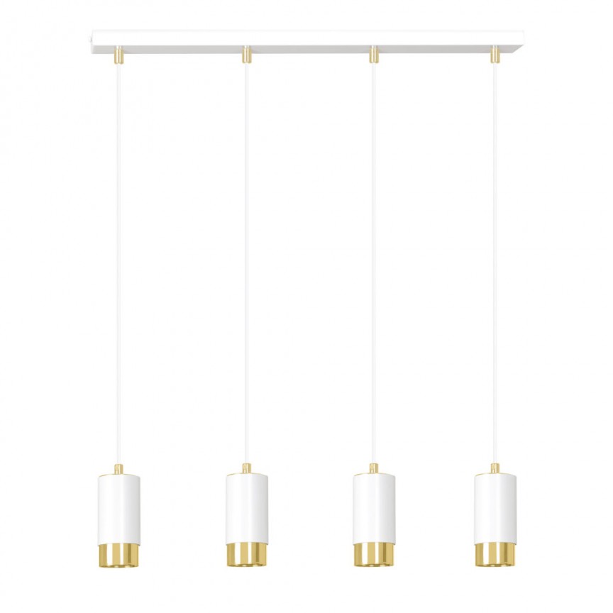 Lustra moderna cu spoturi stil minimalist FUMIKO 4 alb/auriu, Candelabre si Lustre moderne elegante⭐ modele clasice de lux pentru living, bucatarie si dormitor.✅ DeSiGn actual Top 2020!❤️Promotii lampi❗ ➽ www.evalight.ro. Oferte corpuri de iluminat suspendate pt camere de interior (înalte), suspensii (lungi) de tip lustre si candelabre, pendule decorative stil modern, clasic, rustic, baroc, scandinav, retro sau vintage, aplicate pe perete sau de tavan, cu cristale, abajur din material textil, lemn, metal, sticla, bec Edison sau LED, ieftine de calitate deosebita la cel mai bun pret. a