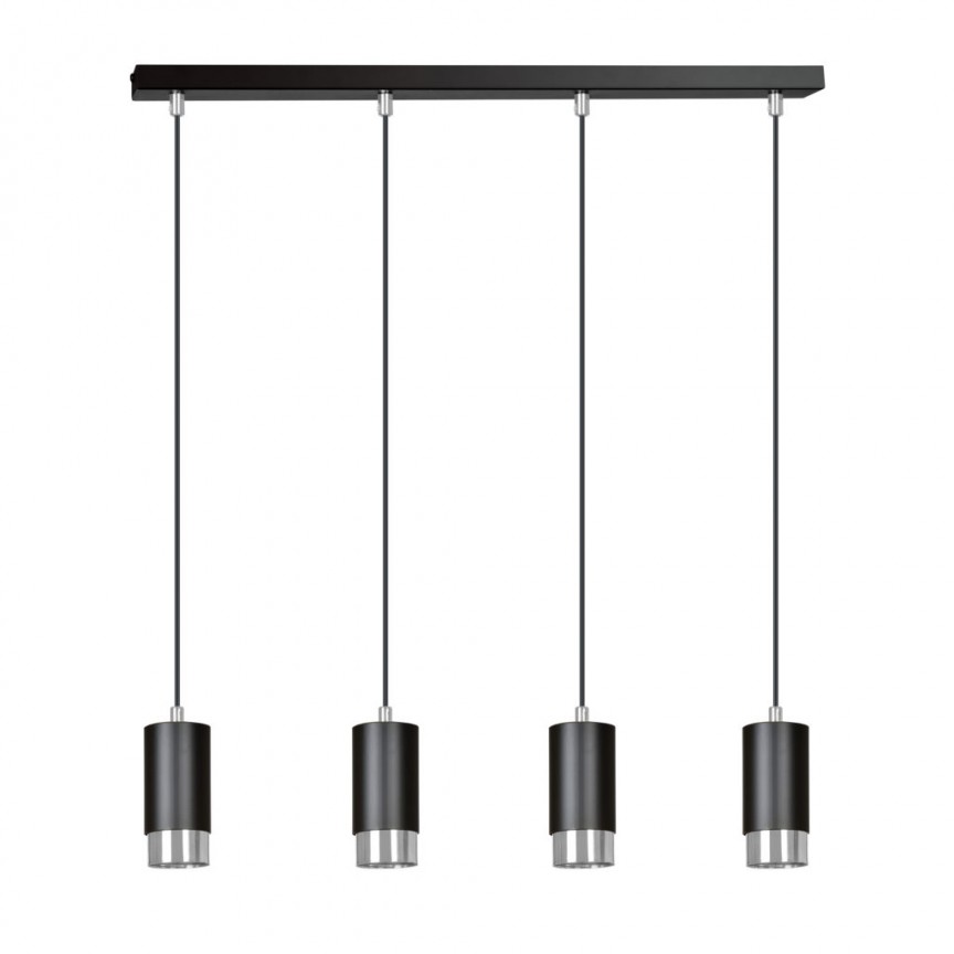 Lustra moderna cu spoturi stil minimalist FUMIKO 4 negru/crom, Candelabre si Lustre moderne elegante⭐ modele clasice de lux pentru living, bucatarie si dormitor.✅ DeSiGn actual Top 2020!❤️Promotii lampi❗ ➽ www.evalight.ro. Oferte corpuri de iluminat suspendate pt camere de interior (înalte), suspensii (lungi) de tip lustre si candelabre, pendule decorative stil modern, clasic, rustic, baroc, scandinav, retro sau vintage, aplicate pe perete sau de tavan, cu cristale, abajur din material textil, lemn, metal, sticla, bec Edison sau LED, ieftine de calitate deosebita la cel mai bun pret. a