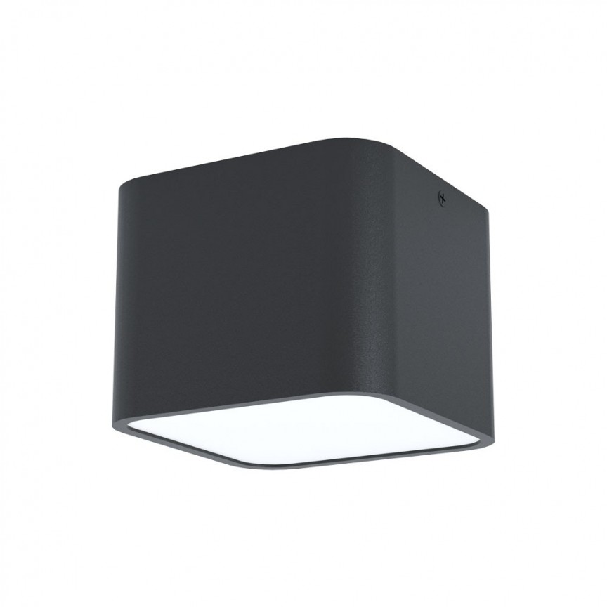 Plafoniera design modern GRIMASOLA negru, 14x14cm 99283 EL, Plafoniere moderne, LED⭐ modele elegante pentru living, dormitor, bucatarie sau hol.✅DeSiGn decorativ actual unic!❤️Promotii lampi❗ ➽www.evalight.ro. Alege corpuri de iluminat interior de tip plafoniera, lustre aplicate de tavan si perete pt camere casa, ieftine si de lux, calitate deosebita la cel mai bun pret. a