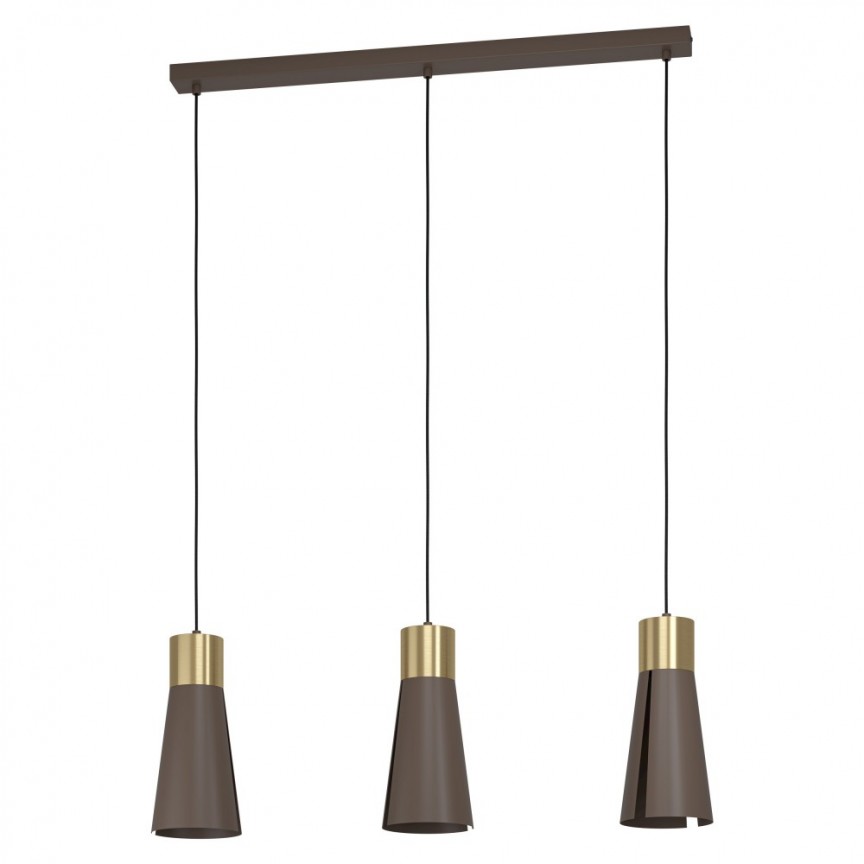 Lustra cu 3 pendule design modern LOSALOMAS 98839 EL, Promotii lustre, reduceri⭐ corpuri de iluminat, mobila si decoratiuni de interior si exterior.⭕Oferte Pret redus online ➽ www.evalight.ro❗ a