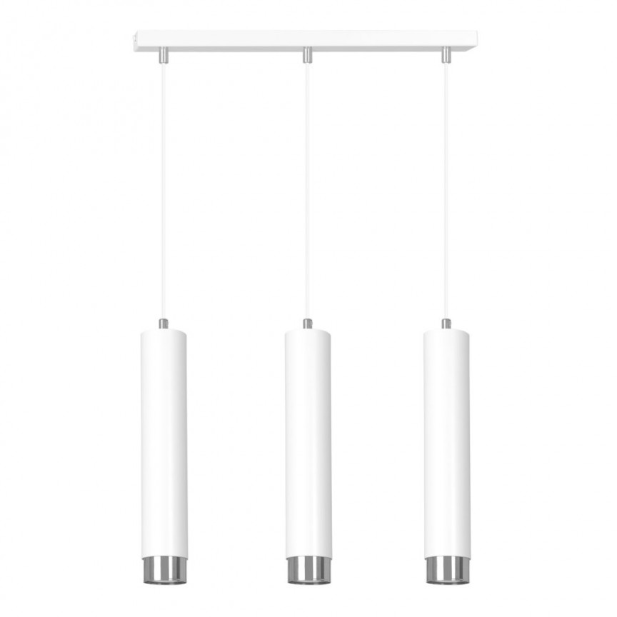 Lustra moderna cu spoturi stil minimalist KIBO 3 alb/crom, Candelabre si Lustre moderne elegante⭐ modele clasice de lux pentru living, bucatarie si dormitor.✅ DeSiGn actual Top 2020!❤️Promotii lampi❗ ➽ www.evalight.ro. Oferte corpuri de iluminat suspendate pt camere de interior (înalte), suspensii (lungi) de tip lustre si candelabre, pendule decorative stil modern, clasic, rustic, baroc, scandinav, retro sau vintage, aplicate pe perete sau de tavan, cu cristale, abajur din material textil, lemn, metal, sticla, bec Edison sau LED, ieftine de calitate deosebita la cel mai bun pret. a