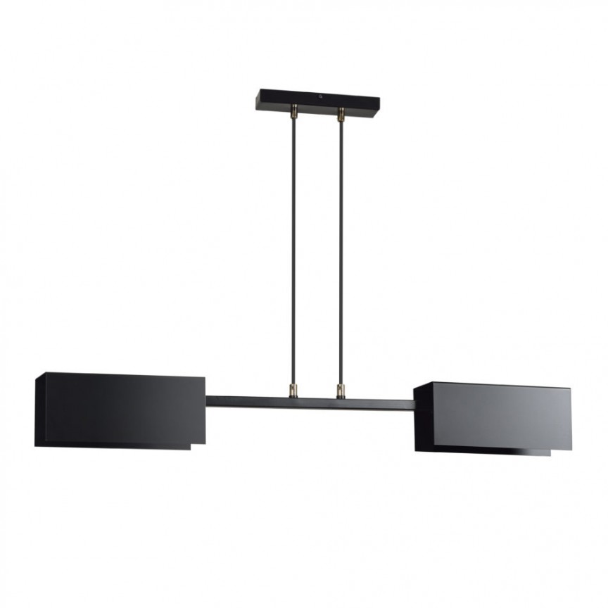 Lustra moderna design minimalist TOLOS 2 negru, Pendule / Lustre suspendate moderne, LED⭐ modele elegante pentru bucatarie, living dormitor.✅DeSiGn decorativ unic!❤️Promotii lampi❗ ➽www.evalight.ro. Alege corpuri de iluminat suspendate pt interior stil modern, suspensii de tip pendule cu cristale, abajur material textil, lemn, metal, sticla, bec tip lumanare Edison sau LED, ieftine si de lux, calitate deosebita la cel mai bun pret. a