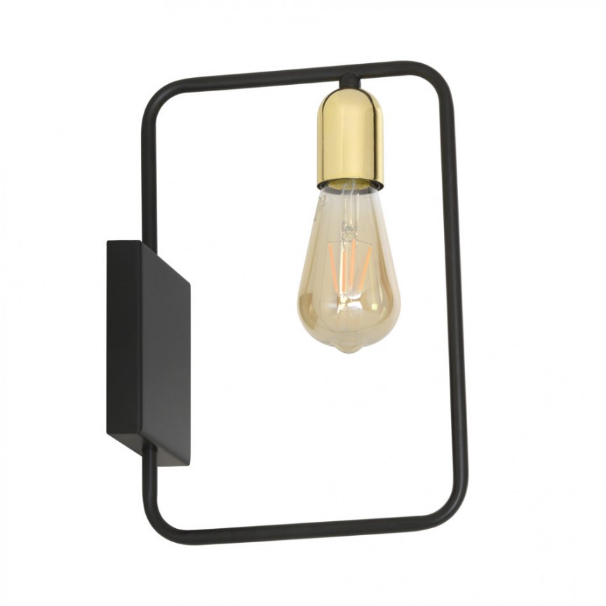 Aplica de perete metal design minimalist SAVO neagra, Aplice de perete minimaliste, LED⭐ modele moderne potrivite pentru dormitor, living, baie, hol, bucatarie.✅DeSiGn decorativ unic!❤️Promotii lampi❗ ➽www.evalight.ro. Alege corpuri de iluminat interior tip lustra in stil minimalist, (plafoniera) spoturi aplicate pe perete sau tavan (plafon) pt camere casa, cu lumina ambientala, din (sticla,lemn,inox, crom), cu intrerupator, ieftine si simple, calitate deosebita la cel mai bun pret. a