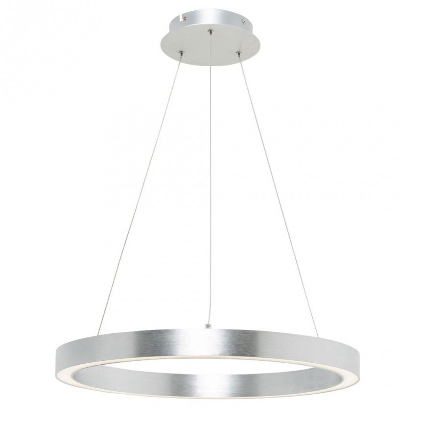 Lustra LED design modern circular CARLO argintiu, diametru 60cm, Cele mai noi produse 2022 a