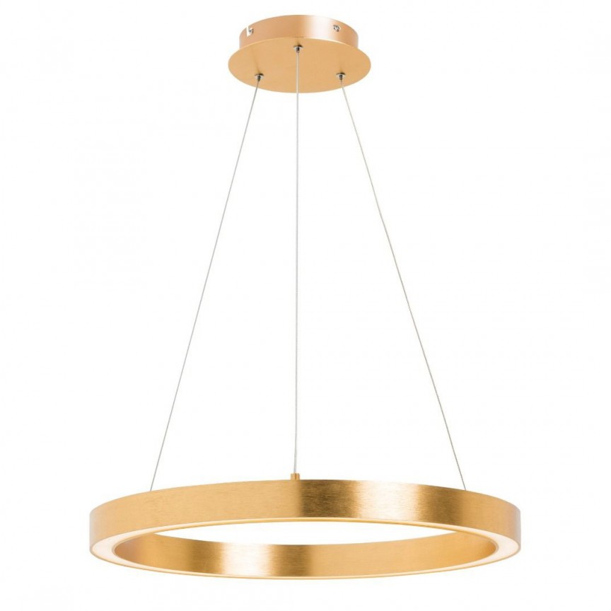 Lustra LED design modern circular CARLO auriu, diametru 60cm, Candelabre si Lustre moderne elegante⭐ modele clasice de lux pentru living, bucatarie si dormitor.✅ DeSiGn actual Top 2020!❤️Promotii lampi❗ ➽ www.evalight.ro. Oferte corpuri de iluminat suspendate pt camere de interior (înalte), suspensii (lungi) de tip lustre si candelabre, pendule decorative stil modern, clasic, rustic, baroc, scandinav, retro sau vintage, aplicate pe perete sau de tavan, cu cristale, abajur din material textil, lemn, metal, sticla, bec Edison sau LED, ieftine de calitate deosebita la cel mai bun pret. a