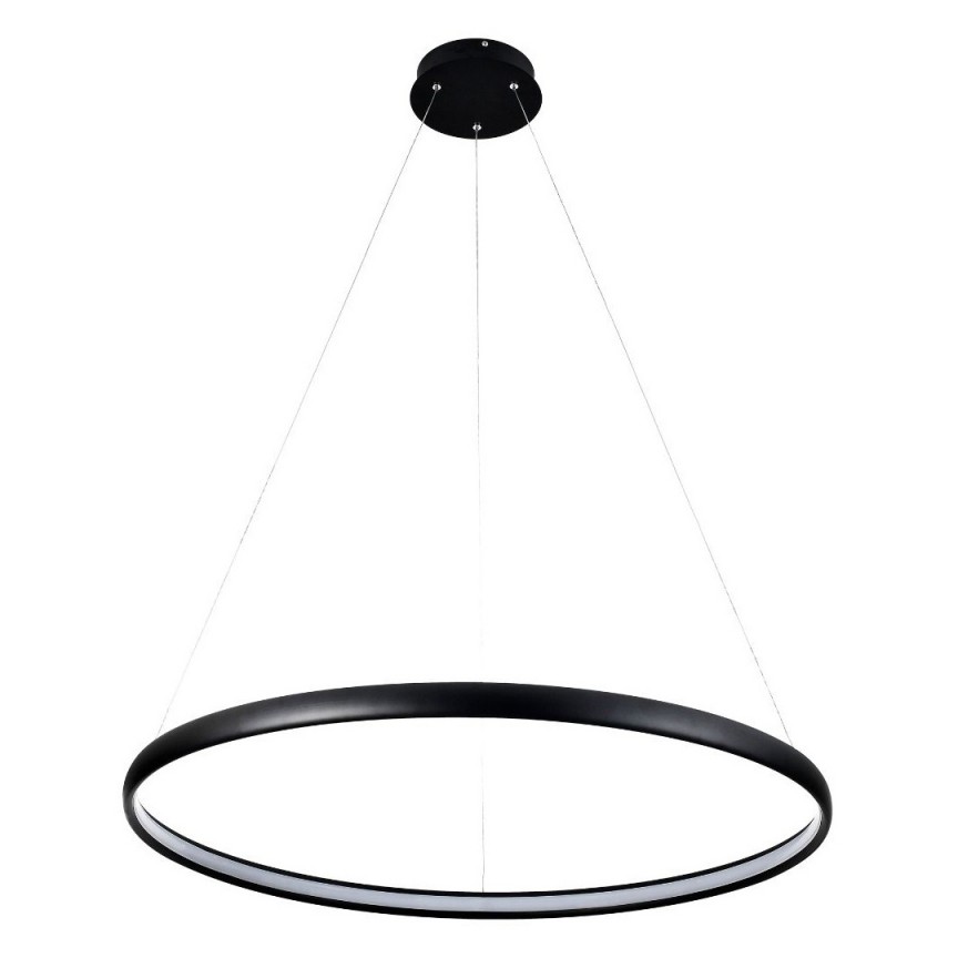 Lustra LED design modern circular CARLO negru mat, diametru 80cm, Cele mai noi produse 2022 a