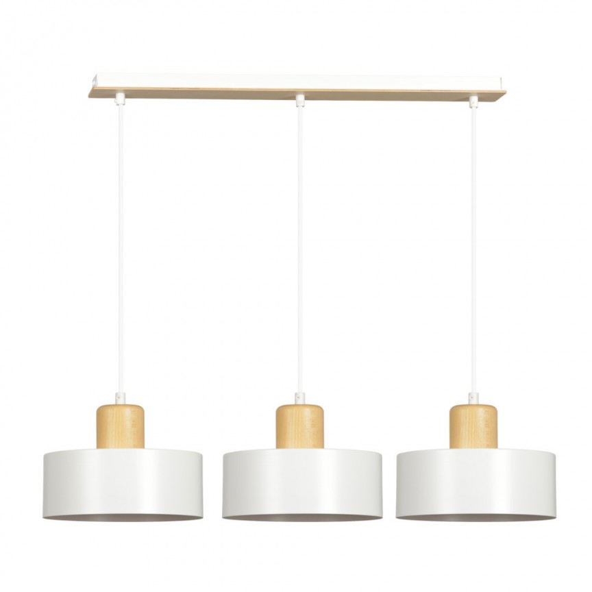 Lustra cu Pendule moderna design scandinav TORIN 3 alb/lemn, Corpuri de iluminat interior, moderne⭐ modele lustre interior pentru living, dormitor, bucatarie, baie.✅DeSiGn decorativ de lux!❤️Promotii lampi❗ ➽www.evalight.ro. Alege Corpuri de iluminat interior elegante in stil modern, suspendate sau aplicate de tavan si perete, ieftine de calitate deosebita la cel mai bun pret.
 a