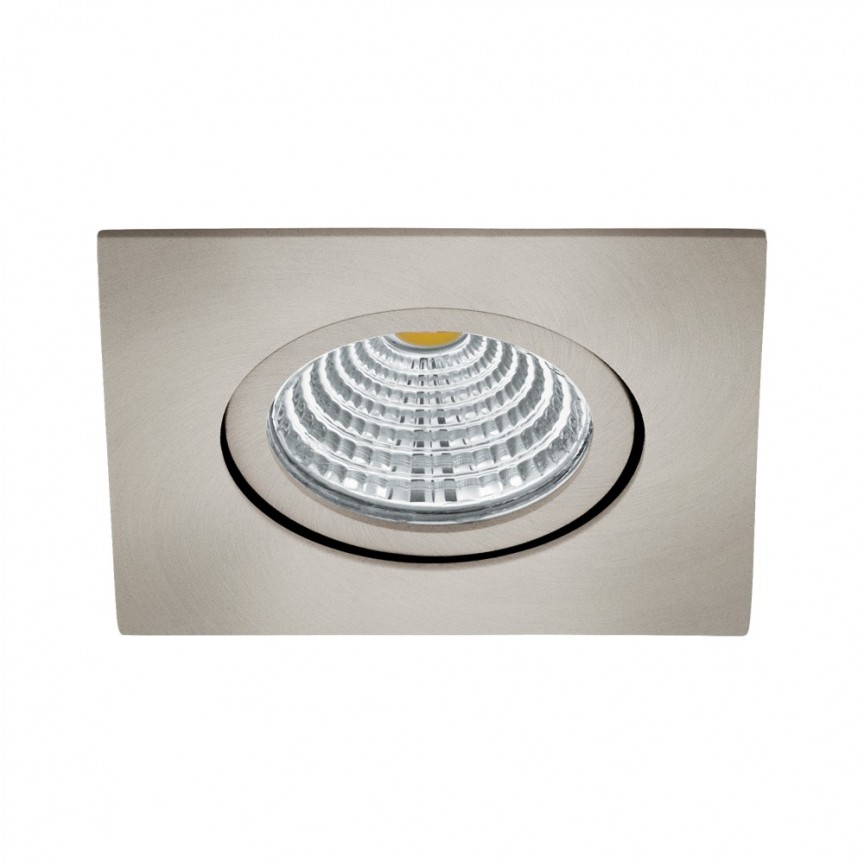 Spot incastrabil LED dimabil, directionabil SALICETO, 8,8x8,8cm, 4000K 98308 EL, Spoturi incastrate tavan / perete, LED⭐ modele moderne pentru baie, living, dormitor, bucatarie, hol.✅Design decorativ unic!❤️Promotii lampi❗ ➽ www.evalight.ro. Alege corpuri de iluminat interior de tip spot-uri incastrabile cu LED, cu lumina calda, alba rece sau neutra, montare in tavanul fals rigips, mobila, pardoseala, beton, ieftine de calitate la cel mai bun pret. a