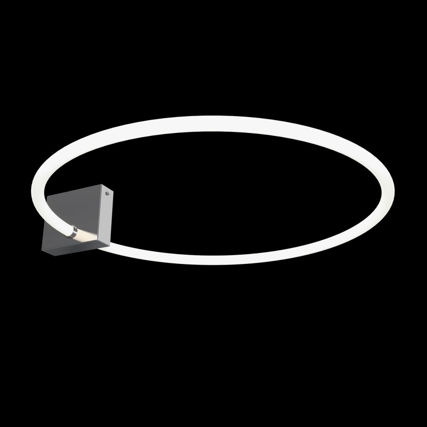 Lustra aplicata LED design modern minimalist Anillo crom, Lustre aplicate, moderne⭐ modele elegante pentru living, dormitor, bucatarie sau hol.✅DeSiGn decorativ unic!❤️Promotii lampi❗ ➽www.evalight.ro. Alege corpuri de iluminat interior de tip plafoniera si lustre aplicate de tavan, ieftine de de lux, calitate deosebita la cel mai bun pret. a