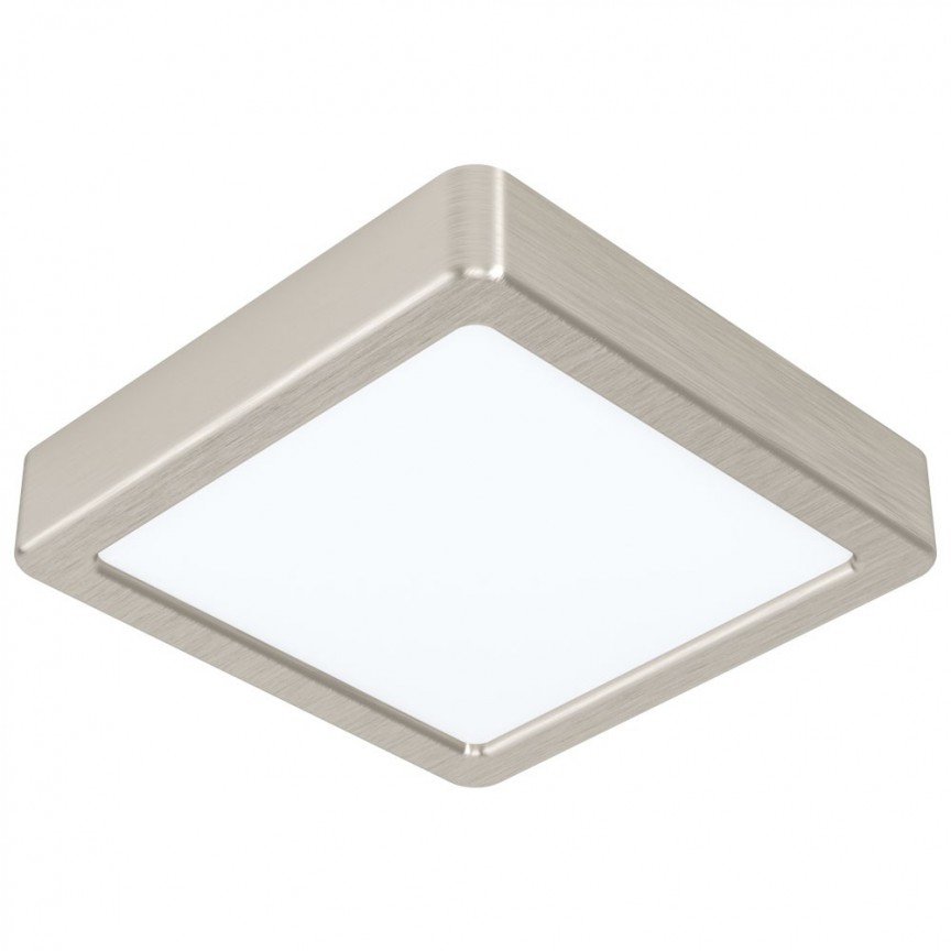 Plafoniera LED design modern FUEVA 5 nichel mat, 16x16cm, 3000K 99239 EL, Corpuri de iluminat interior LED⭐ modele lustre interior LED pentru living, dormitor, bucatarie, baie.✅DeSiGn decorativ de lux!❤️Promotii lampi LED❗ ➽www.evalight.ro. Alege Corpuri de iluminat interior LED elegante in stil modern, suspendate sau aplicate de tavan si perete, ieftine de calitate deosebita la cel mai bun pret. a