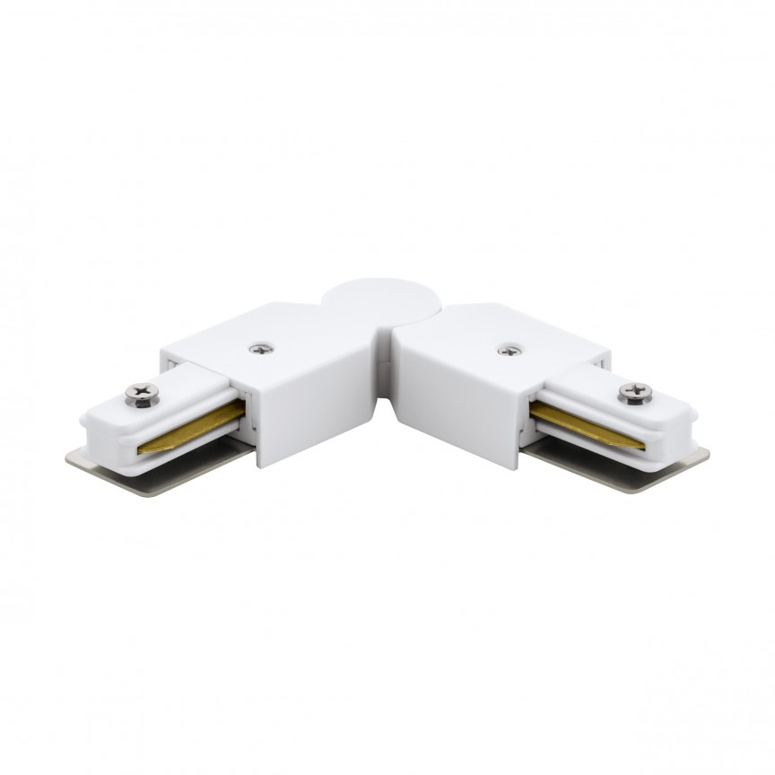 Accesoriu pentru colt, conector L alb pentru sinele monofazate TB TRACK CONNECT 99739 EL, Candelabre si Lustre moderne elegante⭐ modele clasice de lux pentru living, bucatarie si dormitor.✅ DeSiGn actual Top 2020!❤️Promotii lampi❗ ➽ www.evalight.ro. Oferte corpuri de iluminat suspendate pt camere de interior (înalte), suspensii (lungi) de tip lustre si candelabre, pendule decorative stil modern, clasic, rustic, baroc, scandinav, retro sau vintage, aplicate pe perete sau de tavan, cu cristale, abajur din material textil, lemn, metal, sticla, bec Edison sau LED, ieftine de calitate deosebita la cel mai bun pret. a