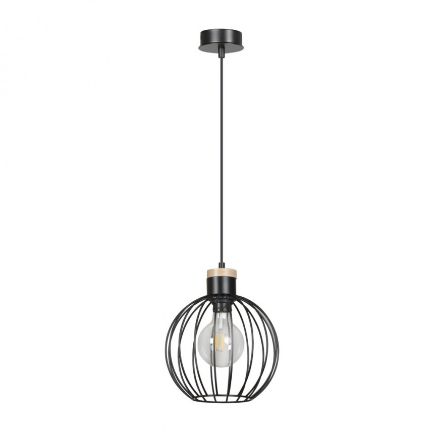 Pendul minimalist design modern BARBADO 1 negru, Pendule / Lustre suspendate moderne, LED⭐ modele elegante pentru bucatarie, living dormitor.✅DeSiGn decorativ unic!❤️Promotii lampi❗ ➽www.evalight.ro. Alege corpuri de iluminat suspendate pt interior stil modern, suspensii de tip pendule cu cristale, abajur material textil, lemn, metal, sticla, bec tip lumanare Edison sau LED, ieftine si de lux, calitate deosebita la cel mai bun pret. a