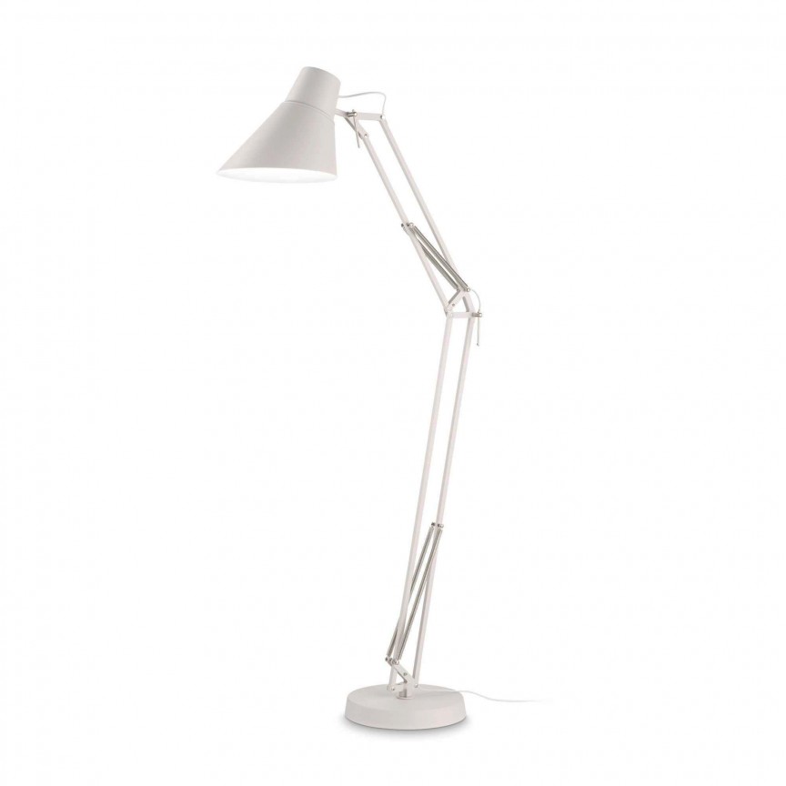 Lampa de podea cu brat articulat SALLY PT1 TOTAL WHITE, Lampadare moderne de podea⭐ modele elegante pentru iluminat camera living dormitor.✅DeSiGn decorativ de lux unic!❤️Promotii lampi❗ ➽www.evalight.ro. Alege corpuri de iluminat de podea pt interior cu reader LED, ieftine de calitate deosebita la cel mai bun pret. a