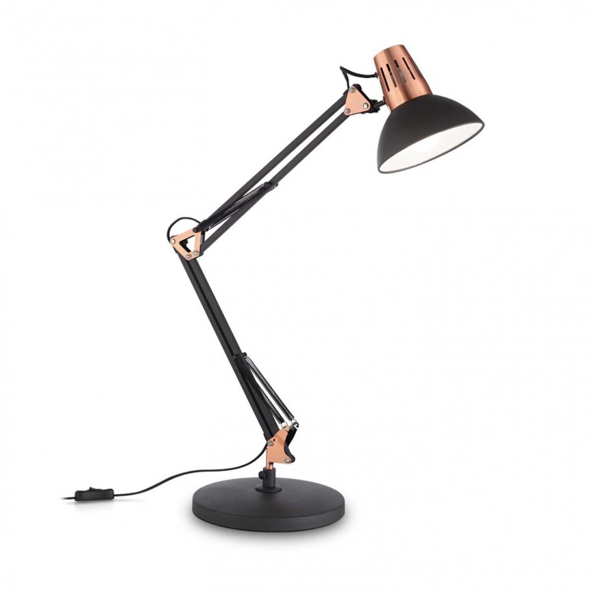 Lampa de birou cu brat articulat WALLY TL1 NERO RAME, Candelabre si Lustre moderne elegante⭐ modele clasice de lux pentru living, bucatarie si dormitor.✅ DeSiGn actual Top 2020!❤️Promotii lampi❗ ➽ www.evalight.ro. Oferte corpuri de iluminat suspendate pt camere de interior (înalte), suspensii (lungi) de tip lustre si candelabre, pendule decorative stil modern, clasic, rustic, baroc, scandinav, retro sau vintage, aplicate pe perete sau de tavan, cu cristale, abajur din material textil, lemn, metal, sticla, bec Edison sau LED, ieftine de calitate deosebita la cel mai bun pret. a