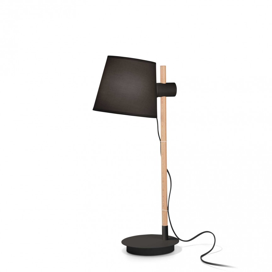 Veioza, Lampa de masa AXEL TL1 NERO, Promotii lustre, reduceri⭐ corpuri de iluminat, mobila si decoratiuni de interior si exterior.⭕Oferte Pret redus online ➽ www.evalight.ro❗ a