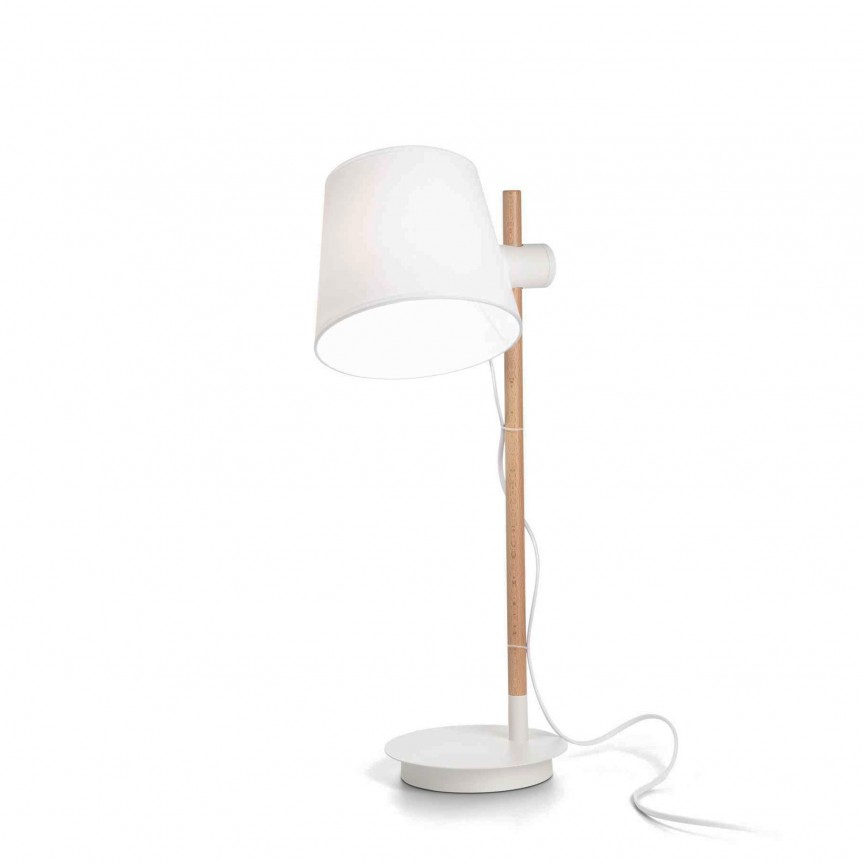 Veioza, Lampa de masa AXEL TL1 BIANCO, Promotii lustre, reduceri⭐ corpuri de iluminat, mobila si decoratiuni de interior si exterior.⭕Oferte Pret redus online ➽ www.evalight.ro❗ a