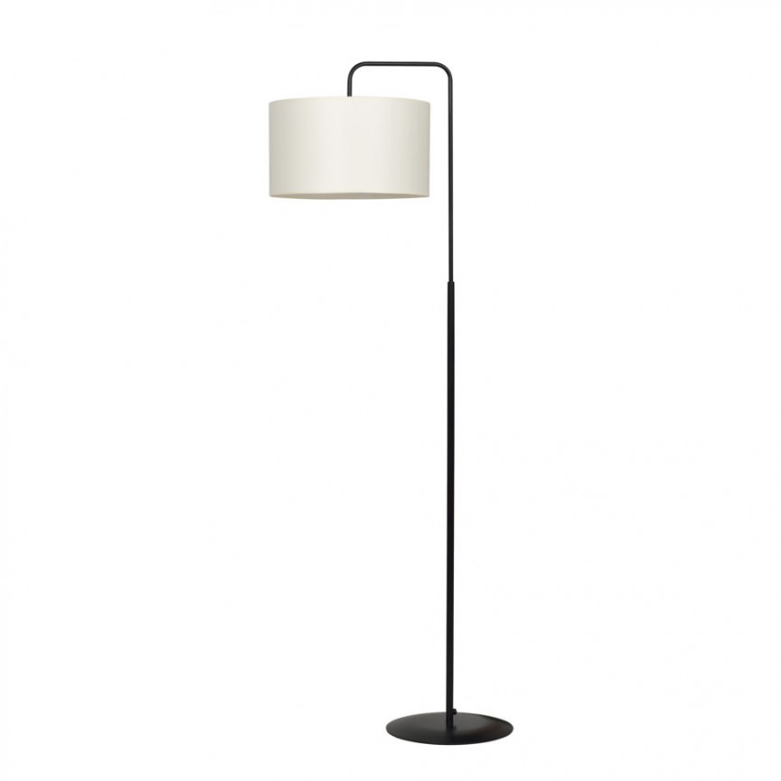 Lampadar / Lampa de podea moderna TRAPO LP1 negru/ecru, Lampadare moderne de podea⭐ modele elegante pentru iluminat camera living dormitor.✅DeSiGn decorativ de lux unic!❤️Promotii lampi❗ ➽www.evalight.ro. Alege corpuri de iluminat de podea pt interior cu reader LED, ieftine de calitate deosebita la cel mai bun pret. a