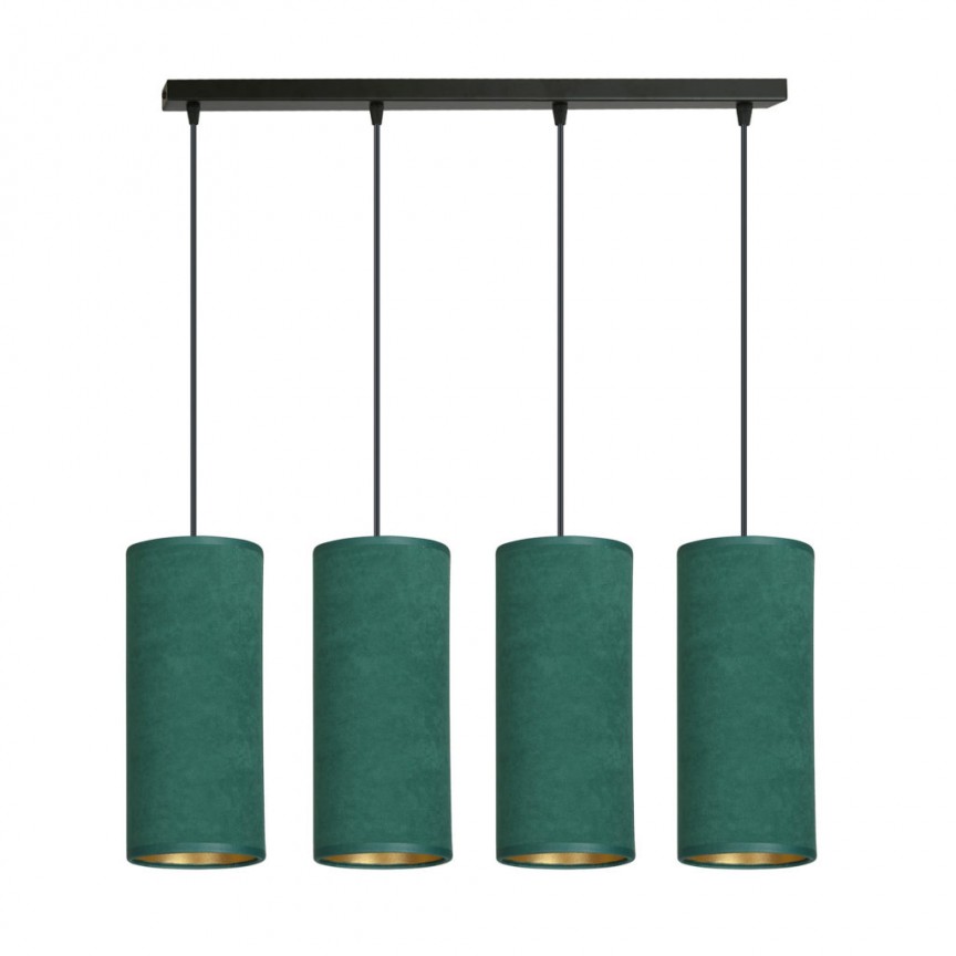 Lustra cu pendule moderne BENTE 4 verde, Pendule / Lustre suspendate moderne, LED⭐ modele elegante pentru bucatarie, living dormitor.✅DeSiGn decorativ unic!❤️Promotii lampi❗ ➽www.evalight.ro. Alege corpuri de iluminat suspendate pt interior stil modern, suspensii de tip pendule cu cristale, abajur material textil, lemn, metal, sticla, bec tip lumanare Edison sau LED, ieftine si de lux, calitate deosebita la cel mai bun pret. a