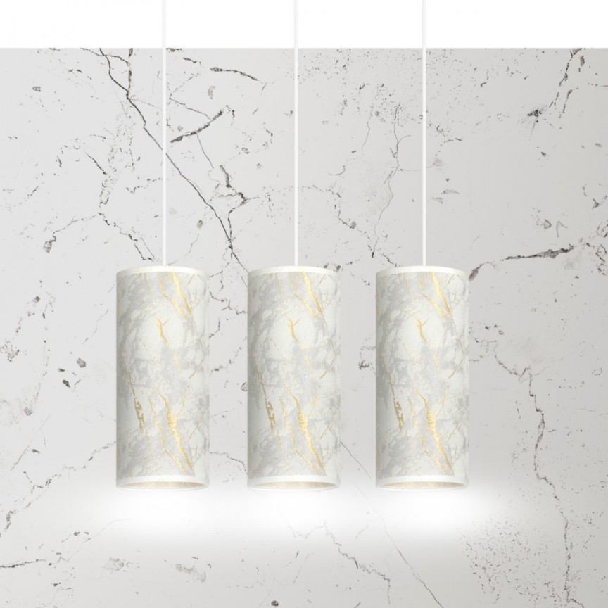 Lustra cu pendule design elegant KARLI 3 alba, Corpuri de iluminat interior, moderne⭐ modele lustre interior pentru living, dormitor, bucatarie, baie.✅DeSiGn decorativ de lux!❤️Promotii lampi❗ ➽www.evalight.ro. Alege Corpuri de iluminat interior elegante in stil modern, suspendate sau aplicate de tavan si perete, ieftine de calitate deosebita la cel mai bun pret.
 a