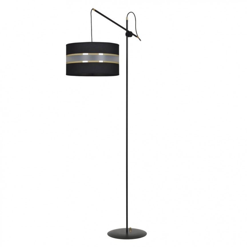 Lampadar/Lampa de podea design elegant KORNO negru, Lampadare moderne de podea⭐ modele elegante pentru iluminat camera living dormitor.✅DeSiGn decorativ de lux unic!❤️Promotii lampi❗ ➽www.evalight.ro. Alege corpuri de iluminat de podea pt interior cu reader LED, ieftine de calitate deosebita la cel mai bun pret. a